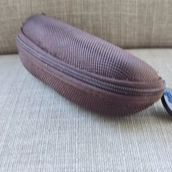 Maui Jim Glasses Case Brown Semi Hard Case Zip Around Case only - Picture 5 of 10